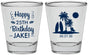 Personalized Birthday Shot Glasses - 25th Beach | 20079
