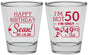 Personalized Birthday Shot Glasses - 50th | 20080