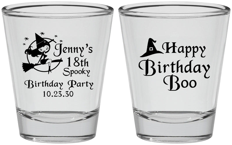 Personalized Birthday Shot Glasses - 18th Halloween | 20081