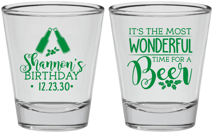 Personalized Birthday Shot Glasses - Christmas | 20082