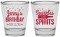 Personalized Birthday Shot Glasses - Sparkles Spirits | 20083