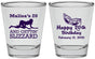 Personalized Birthday Shot Glasses - 20th Mardi Gras | 20084