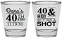 Personalized Birthday Shot Glasses - 40th | 20086