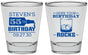 Personalized Birthday Shot Glasses - 55th | 20090