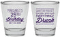 Personalized Birthday Shot Glasses - 25th | 20093
