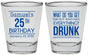 Personalized Birthday Shot Glasses - 25th | 20094