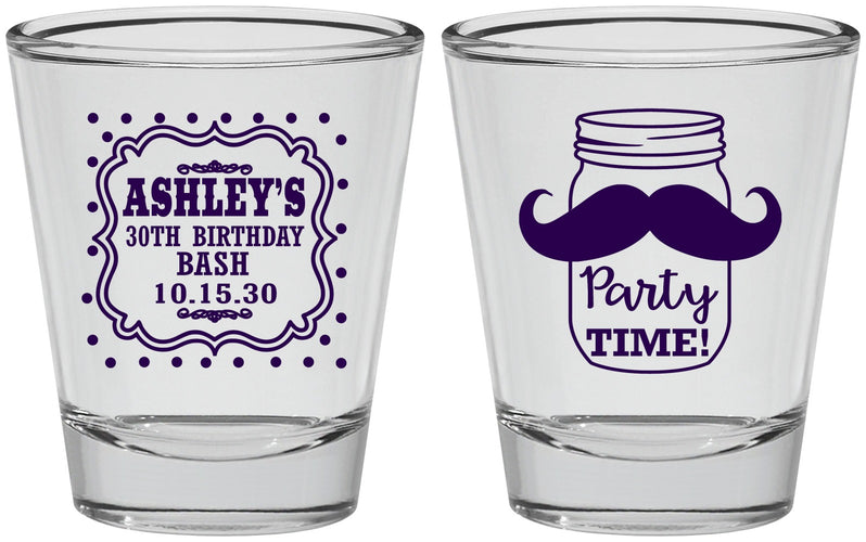 Personalized Birthday Shot Glasses - 20th | 20096