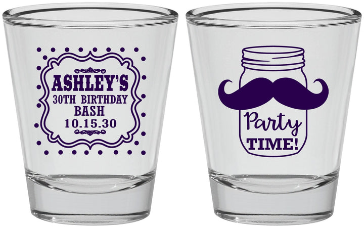 Personalized Birthday Shot Glasses - 20th | 20096