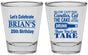 Personalized Birthday Shot Glasses - 25th | 20100