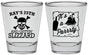 Personalized Birthday Shot Glasses - 25th Pirate | 20107