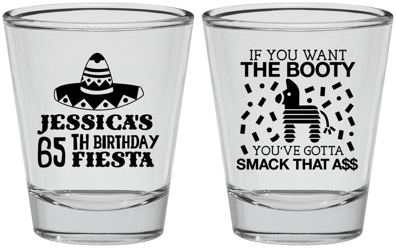Personalized Birthday Shot Glasses - 65th Mexico | 20108