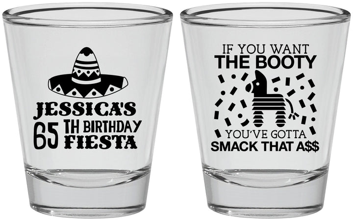 Personalized Birthday Shot Glasses - 65th Mexico | 20108