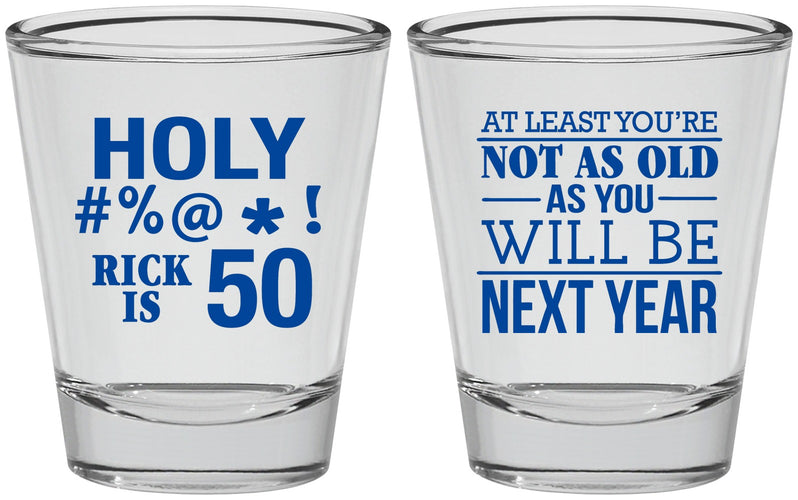 Personalized Birthday Shot Glasses - 50th | 20120