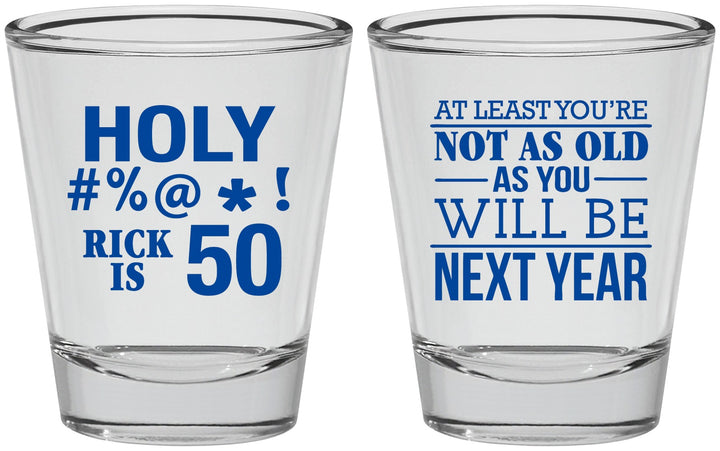 Personalized Birthday Shot Glasses - 50th | 20120
