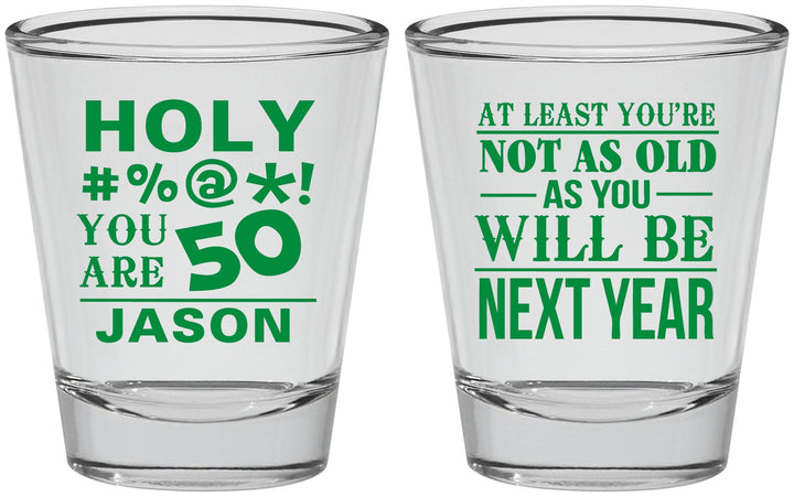 Personalized Birthday Shot Glasses - 50th | 20122