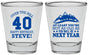 Personalized Birthday Shot Glasses - 40th Over The Hill | 20123
