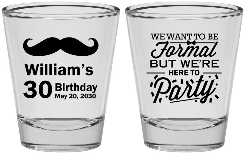 Personalized Birthday Shot Glasses - 30th | 20132