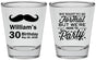 Personalized Birthday Shot Glasses - 30th | 20132