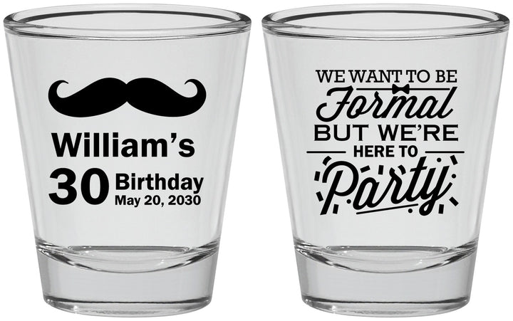 Personalized Birthday Shot Glasses - 30th | 20132