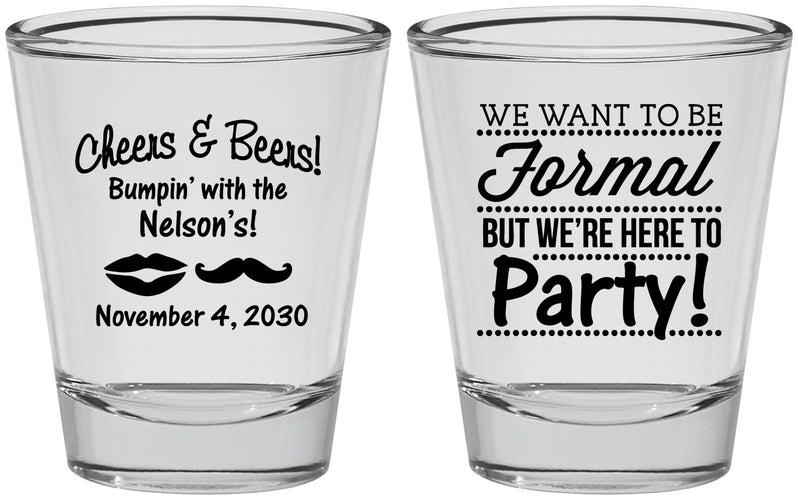 Personalized Birthday Shot Glasses - Cheers Beers Formal | 20133