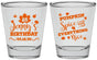 Personalized Birthday Shot Glasses - 25th Thanksgiving | 20144