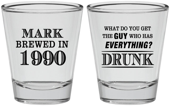 Personalized Birthday Shot Glasses - 40th | 20148