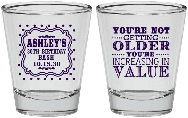 Personalized Birthday Shot Glasses - 30th | 20149