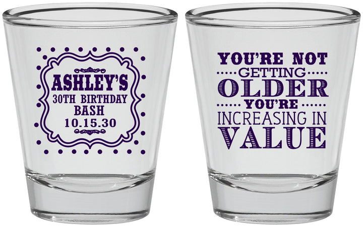 Personalized Birthday Shot Glasses - 30th | 20149