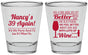 Personalized Birthday Shot Glasses - 40th Wine | 20154