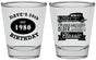 Personalized Birthday Shot Glasses - 50th Classic Car | 20156