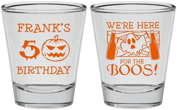 Personalized Birthday Shot Glasses - 50th Halloween | 20157