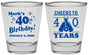 Personalized Birthday Shot Glasses - Cheers To 40 Years | 20162