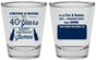 Personalized Birthday Shot Glasses - Cheers Beers To 40 Years | 20165