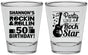 Personalized Birthday Shot Glasses - 50th Rock Star | 20173
