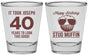 Personalized Birthday Shot Glasses - 40th Stud Muffin | 20183