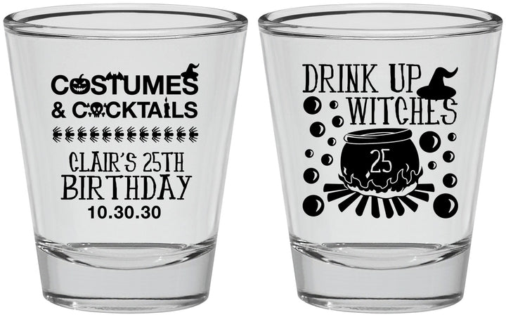 Personalized Birthday Shot Glasses - 25th Halloween | 20184