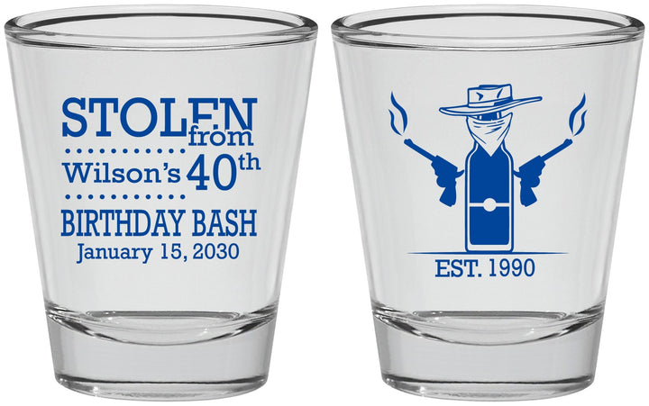 Personalized Birthday Shot Glasses - 40th | 20193