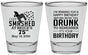 Personalized Birthday Shot Glasses - 75th | 20195