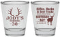 Personalized Birthday Shot Glasses - 30th Hunting | 20196