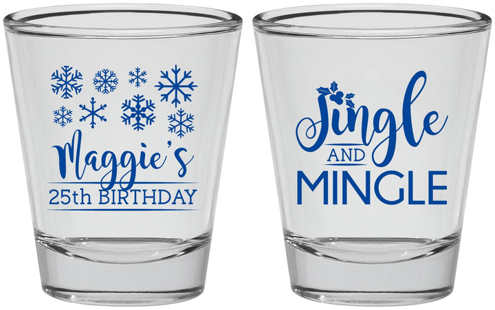 Personalized Birthday Shot Glasses - 25th Christmas | 20197