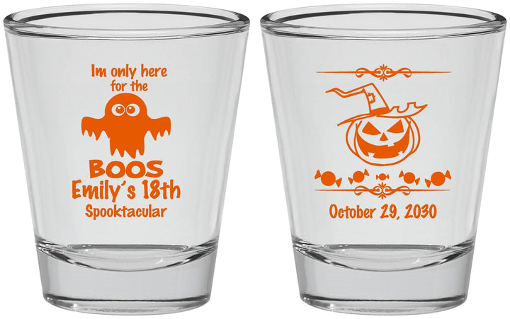 Personalized Birthday Shot Glasses - 18th Halloween | 20199