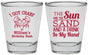 Personalized Birthday Shot Glasses - Sun Sand Drink Hand | 20205