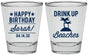 Personalized Birthday Shot Glasses - Drink Up Beaches | 20209