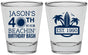 Personalized Birthday Shot Glasses - 40th Beach | 20212