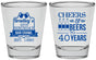 Personalized Birthday Shot Glasses - Cheers Beers To 40 Years | 20216