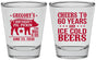 Personalized Birthday Shot Glasses - 60th Barbeque Bbq | 20217