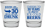 Personalized Birthday Shot Glasses - Cheers To 30 Years | 20219
