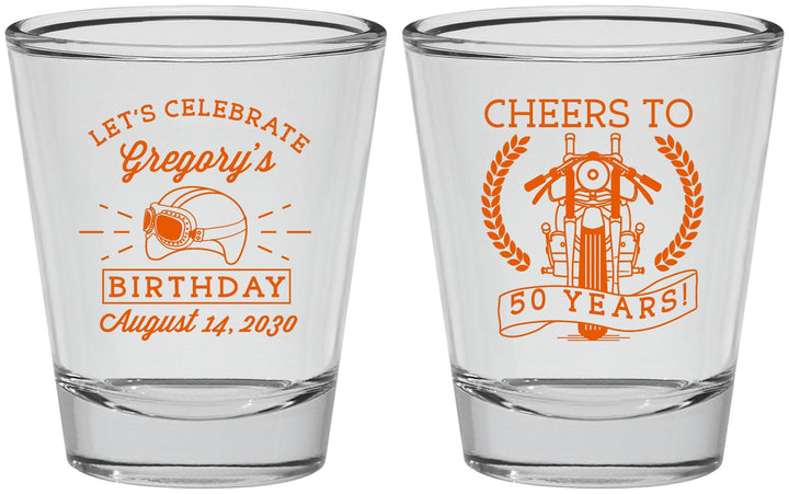 Personalized Birthday Shot Glasses - Cheers To 50 Years | 20220