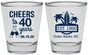 Personalized Birthday Shot Glasses - 40th Beach | 20226
