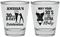Personalized Birthday Shot Glasses - 30th Flirty At Thirty | 20236